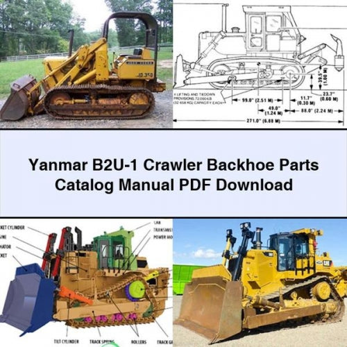 Yanmar B2U-1 Crawler Backhoe Parts Catalog Manual
