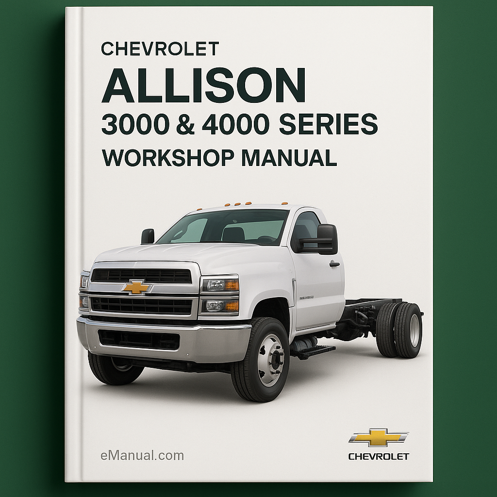 ALLISON Transmission 3000 & 4000 Series Workshop Manual
