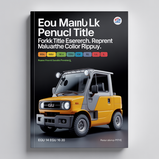 Still EGU 14 EGU 16 EGU 20 Forklift Service Repair Workshop Manual