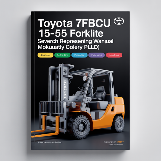 Toyota 7FBCU 15-55 Forklift Service Repair Workshop Manual