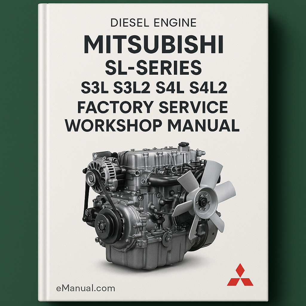 Mitsubishi SL-Series S3L S3L2 S4L S4L2 Diesel Engine Factory Service Workshop Manual - Improved