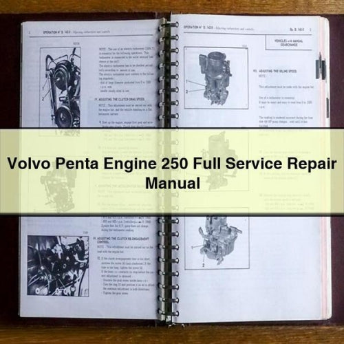 Volvo Penta Engine 250 Full Service Repair Manual