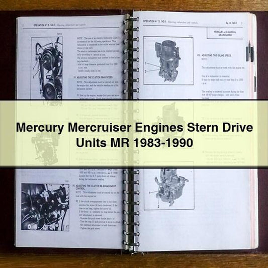Mercury Mercruiser Engines Stern Drive Units MR 1983-1990