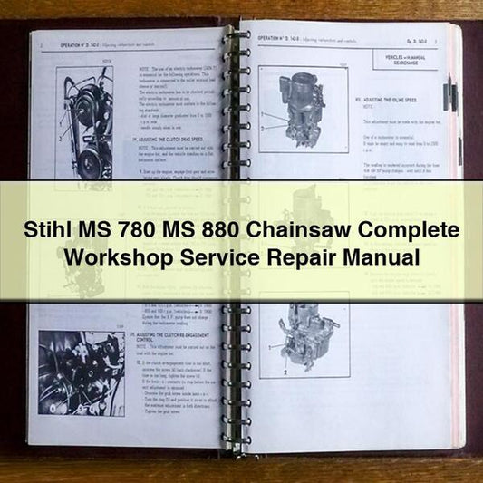Stihl MS 780 MS 880 Chainsaw Complete Workshop Service Repair Manual
