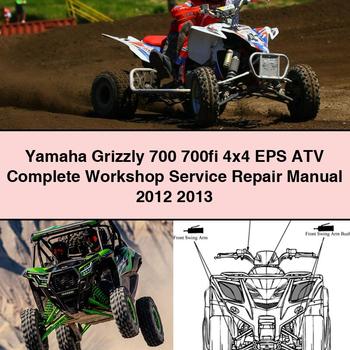 Yamaha Grizzly 700 700fi 4x4 EPS ATV Complete Workshop Service Repair Manual 2012 2013