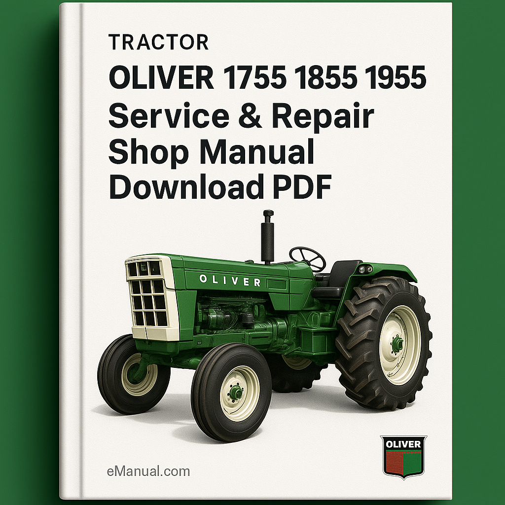 Oliver 1755 1855 1955 Tractor Service Repair Shop Manual