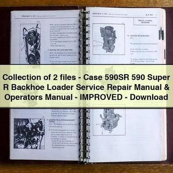 Case 590SR 590 Super R Backhoe Loader Operator's Manual PDF
