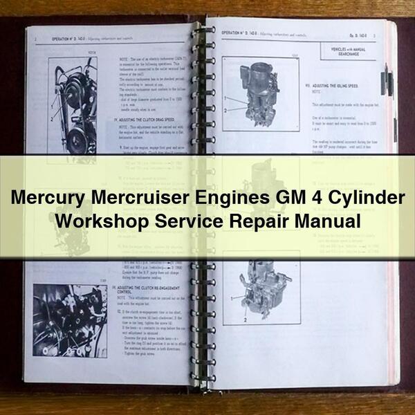 Mercury Mercruiser Engines GM 4 Cylinder Workshop Service Repair Manual