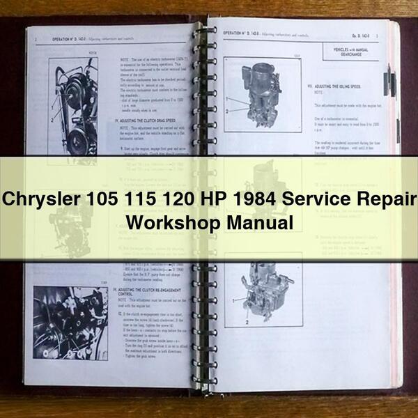 Chrysler 105 115 120 HP 1984 Service Repair Workshop Manual