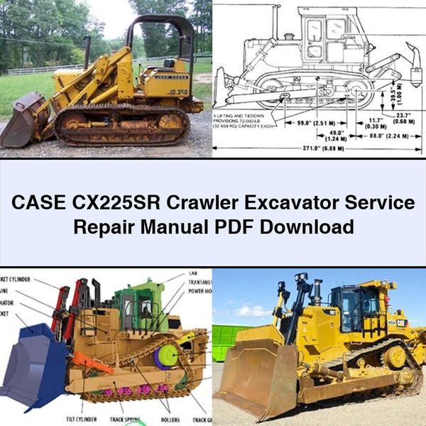 CASE CX225SR Crawler Excavator Service Repair Manual