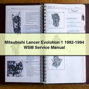 Mitsubishi Lancer Evolution 1 1992-1994 WSM Service Manual