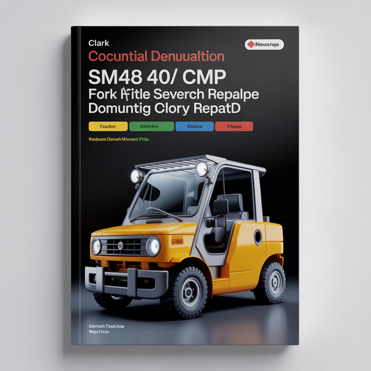 Clark SM648 CMP 40/45/50S Forklift Service Repair Manual