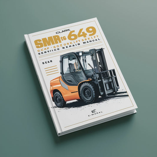 Clark SM649 CMP 50/60/70 Forklift Service Repair Manual