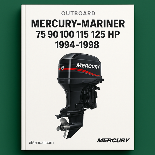 Mercury-Mariner 75 90 100 115 125 HP 1994-1998 Outboard Repair Manual