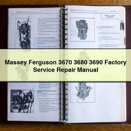 Massey Ferguson 3670 3680 3690 Factory Service Repair Manual