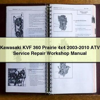 Kawasaki KVF 360 Prairie 4x4 2003-2010 ATV Service Repair Workshop Manual