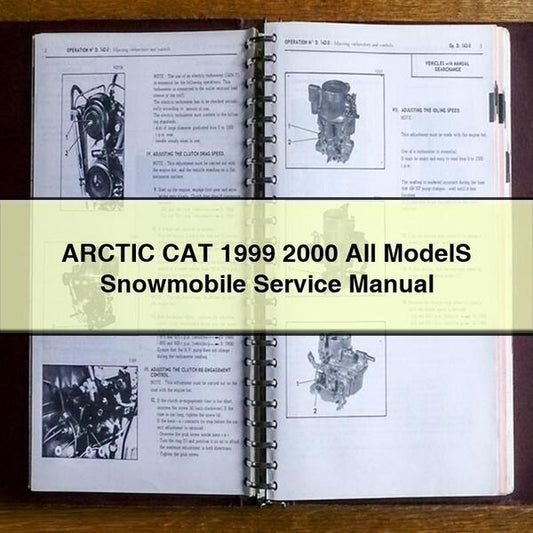 ARCTIC CAT 1999 2000 All ModelS Snowmobile Service Manual