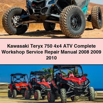 Kawasaki Teryx 750 4x4 ATV Complete Workshop Service Repair Manual 2008 2009 2010