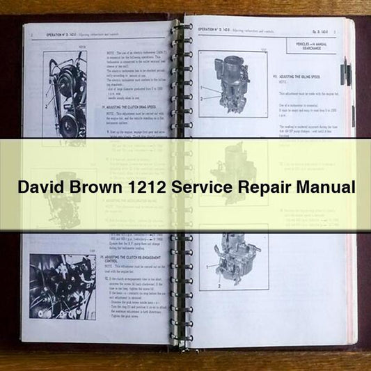 David Brown 1212 Service Repair Manual
