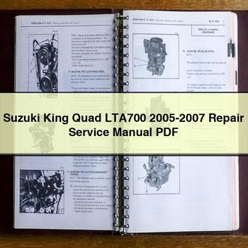 Suzuki King Quad LTA700 2005-2007 Repair Service Manual