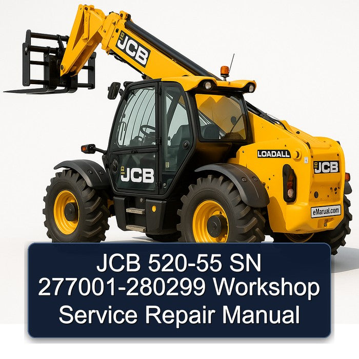 JCB 520-55 SN 277001-280299 Service Repair Workshop Manual PDF