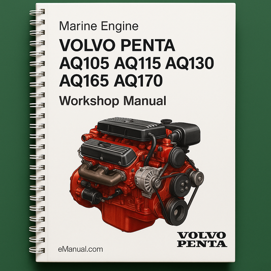 Volvo Penta AQ105 AQ115 AQ130 AQ165 AQ170 Marine Engine Industrial Service Repair Workshop Manual