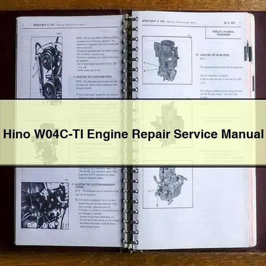 Hino W04C-TI Engine Service Repair Manual
