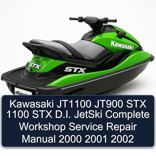 2000-2002 Kawasaki JT1100 JT900 STX 1100 D.i. Jetski Service Repair Workshop Manual