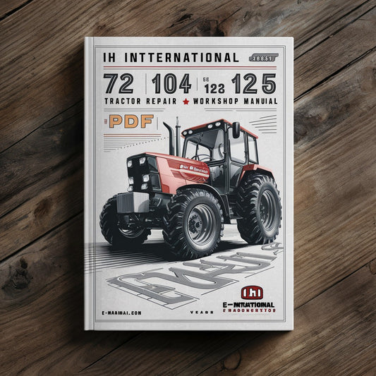IH International Cub Cadet 72 104 105 124 125 Tractor Service Repair Workshop Manual