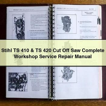 Stihl TS 410 420 Cut Off Saw Service Repair Workshop Manual PDF