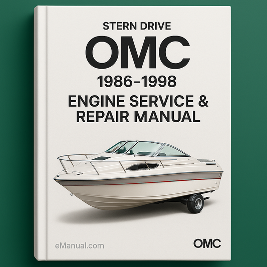 OMC Stern Drive Sterndrive Engine Service Repair Manual 1986-1998 Improved