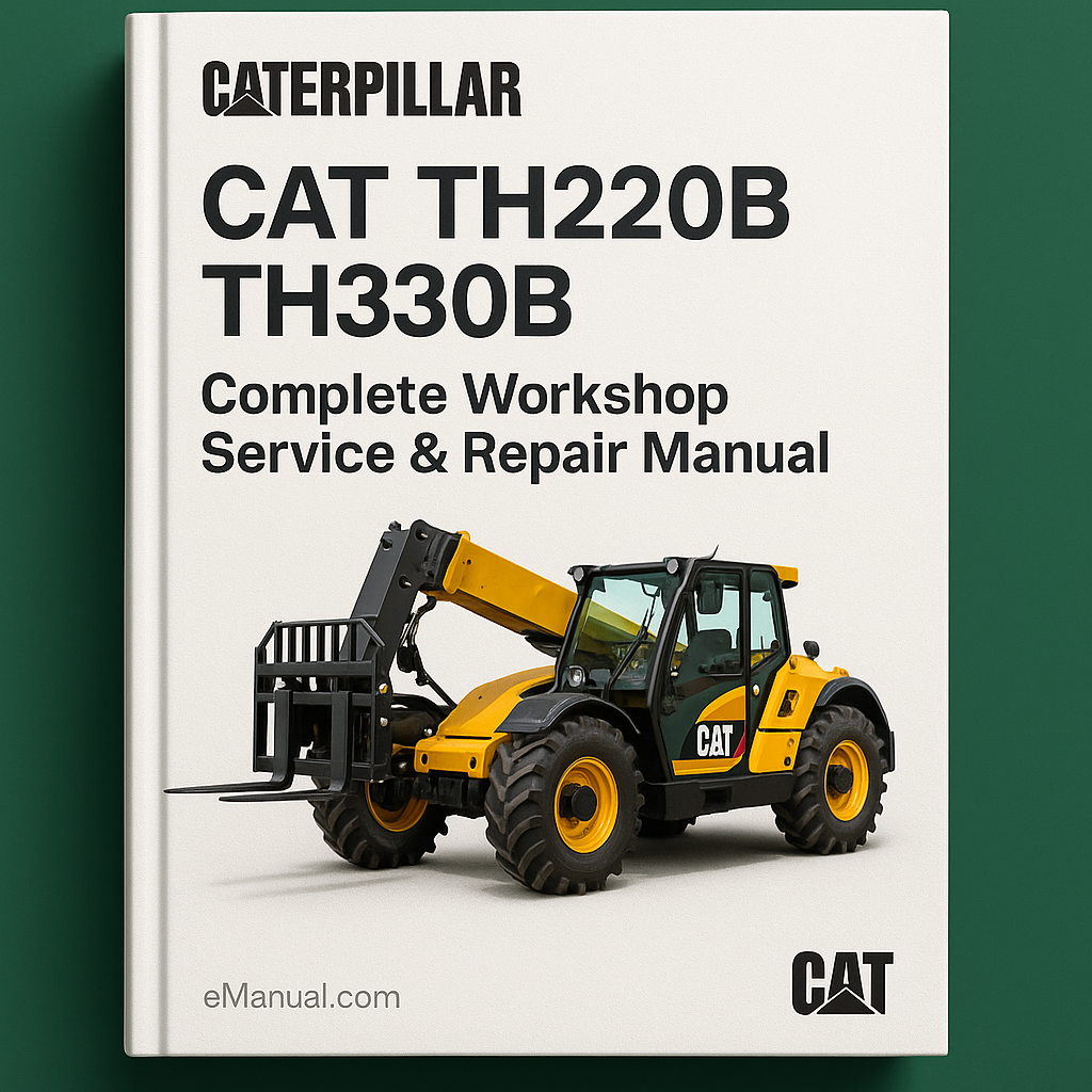Caterpillar Cat TH220B TH330B Komplettes Werkstatt-Service-Reparaturhandbuch PDF-Download