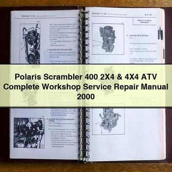 Polaris Scrambler 400 2X4 & 4X4 ATV Complete Workshop Service Repair Manual 2000