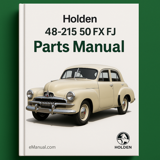 Best Holden 48 215 50 FX FJ Parts Manual CatalogUE Catalog NASCO Manual