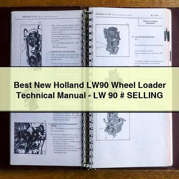 Best New Holland LW90 Wheel Loader Technical Manual-PDF LW 90 # SELLING
