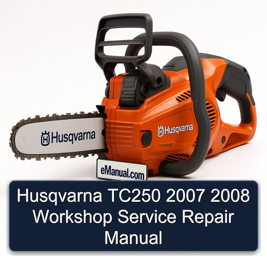 Husqvarna TC250 2007 2008 Workshop Service Repair Manual