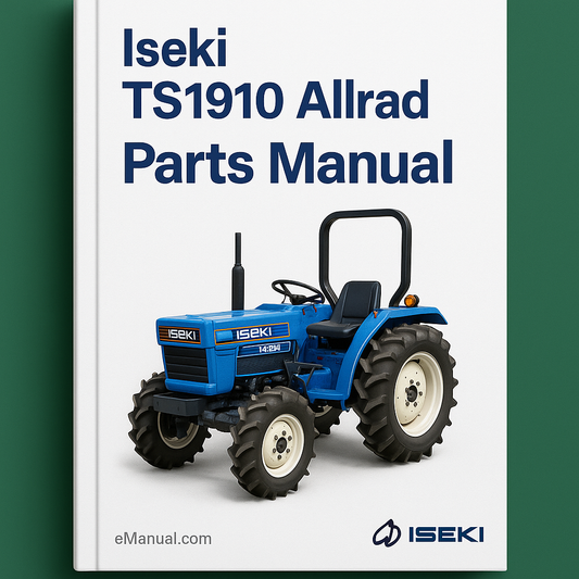 Iseki Ts1910 Allrad Tractor Parts Manual