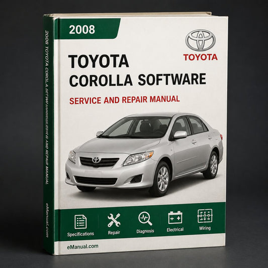 2008 Toyota Corolla Service & Repair Manual Software