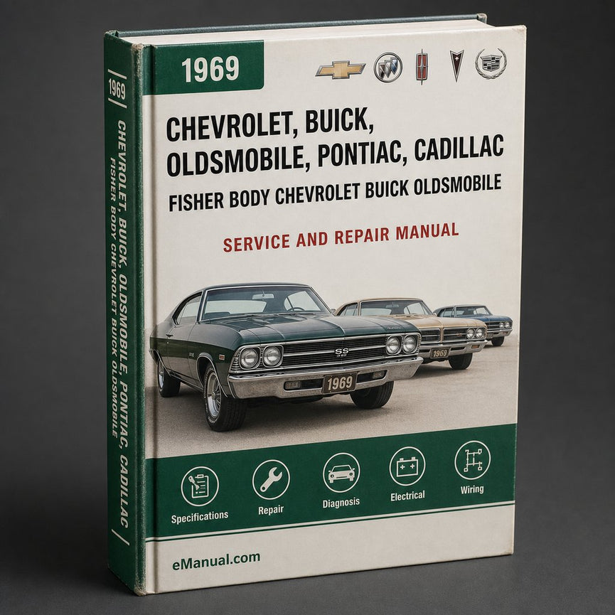 1969 Fisher Body Service Manual Chevrolet Buick Oldsmobile Pontiac Cadillac