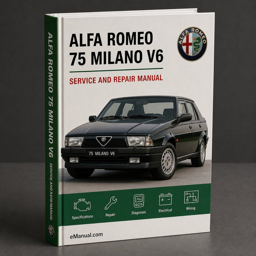 Alfa Romeo 75 MILANO 2 5 3 V6 Service Repair Manual