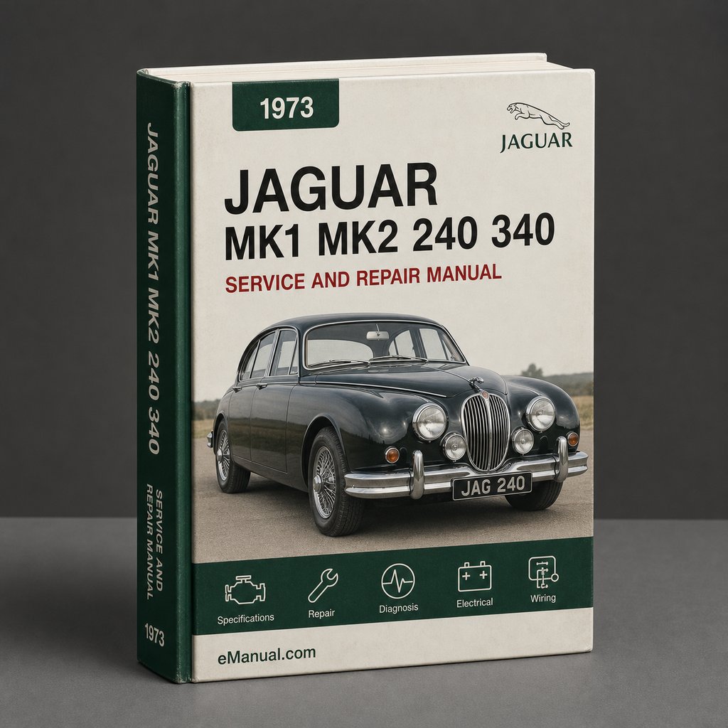 Manual de Servicio y Reparación Jaguar 1973 Mk1 Mk2 240 340 1955-1969