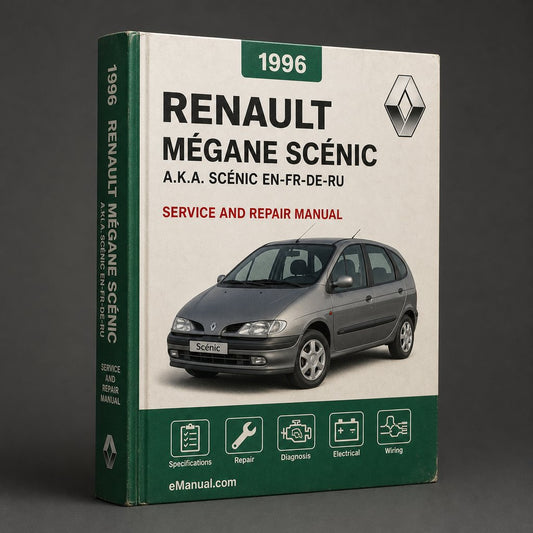 Renault Mégane Scénic I (a.k.a. Renault Scénic) Workshop Service Repair Manual 1996-2003 (EN-FR-DE-RU) (2 200+ Pages Searchable Indexed)