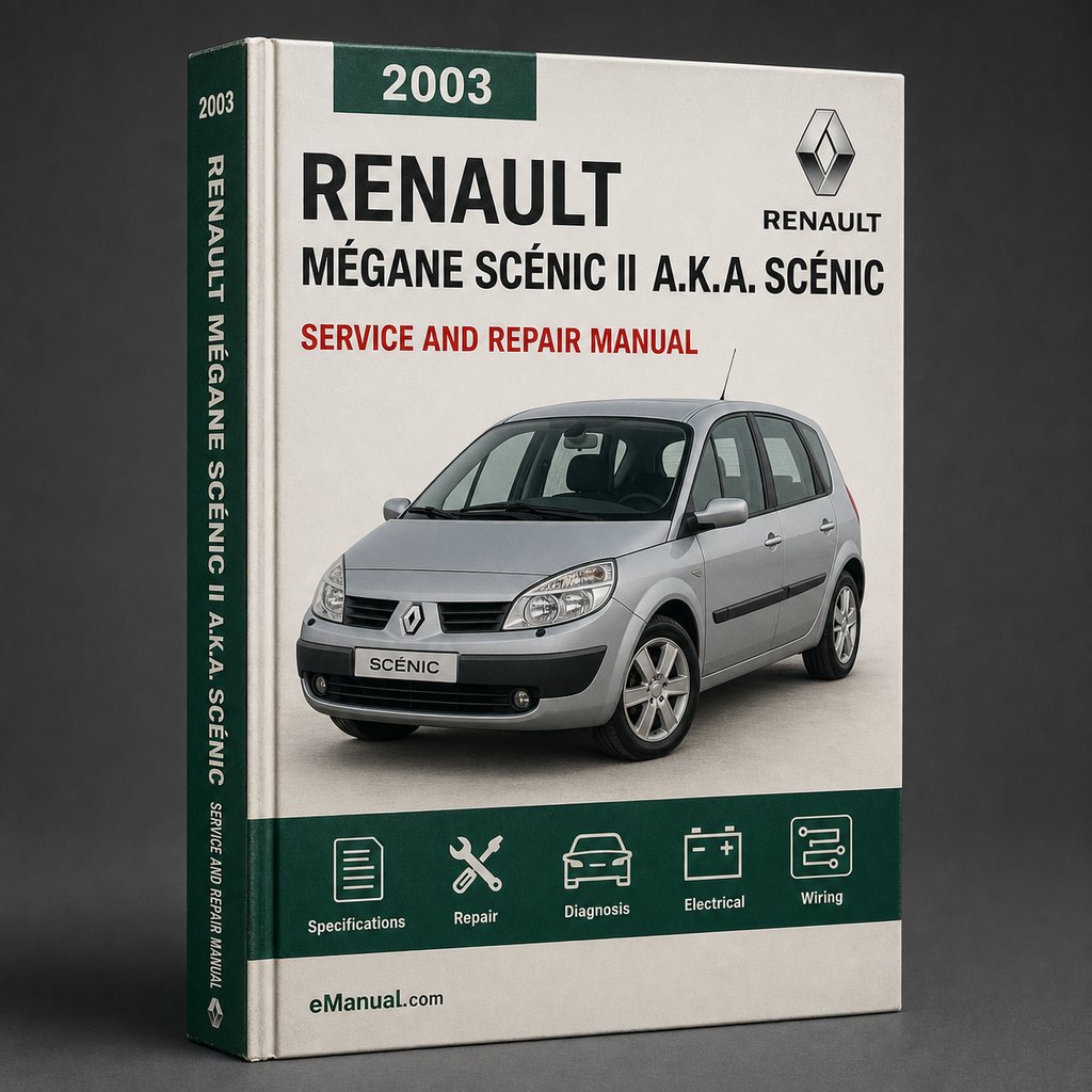 Renault Mégane Scénic II (a.k.a. Renault Scénic) Workshop Service Repair Manual 2003-2009 (EN-FR-DE-RU) (2 500+ Pages Searchable Indexed)