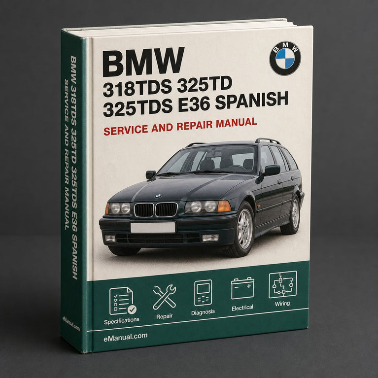 BMW 318tds 325td 325tds E36 Service Repair Manual Spanish
