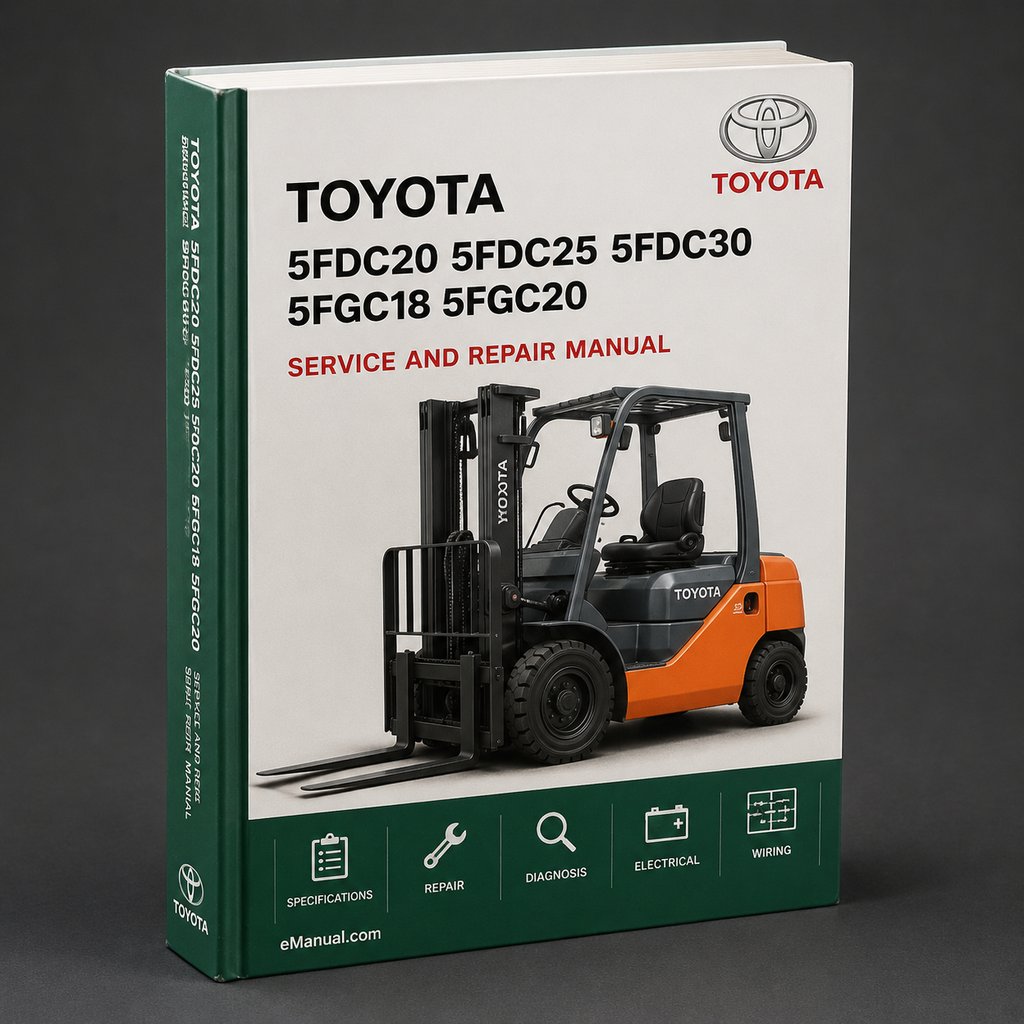 Toyota 5FDC20 5FDC25 5FDC30 5FGC18 5FGC20 5FGC23 5FGC25 5FGC28 5FGC30 Forklift Service Repair Factory Manual