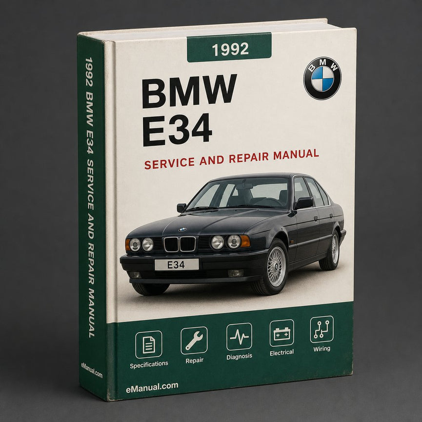 BMW E34 1992 Factory Service Repair Manual