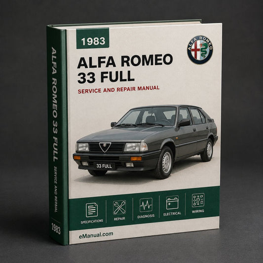 Alfa Romeo 33 1983 Full Service Repair Manual