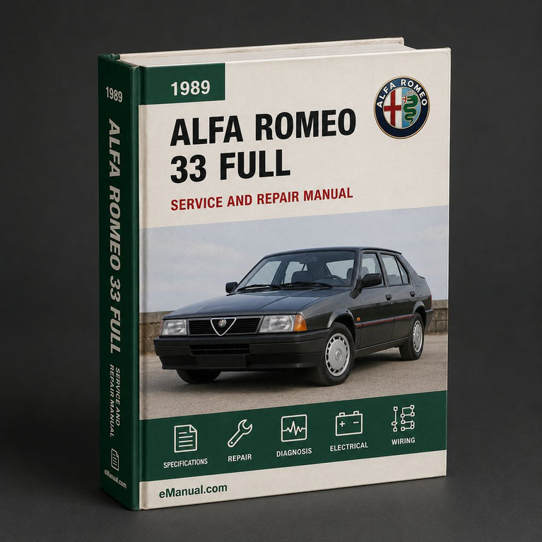 Alfa Romeo 33 1989 Full Service Repair Manual