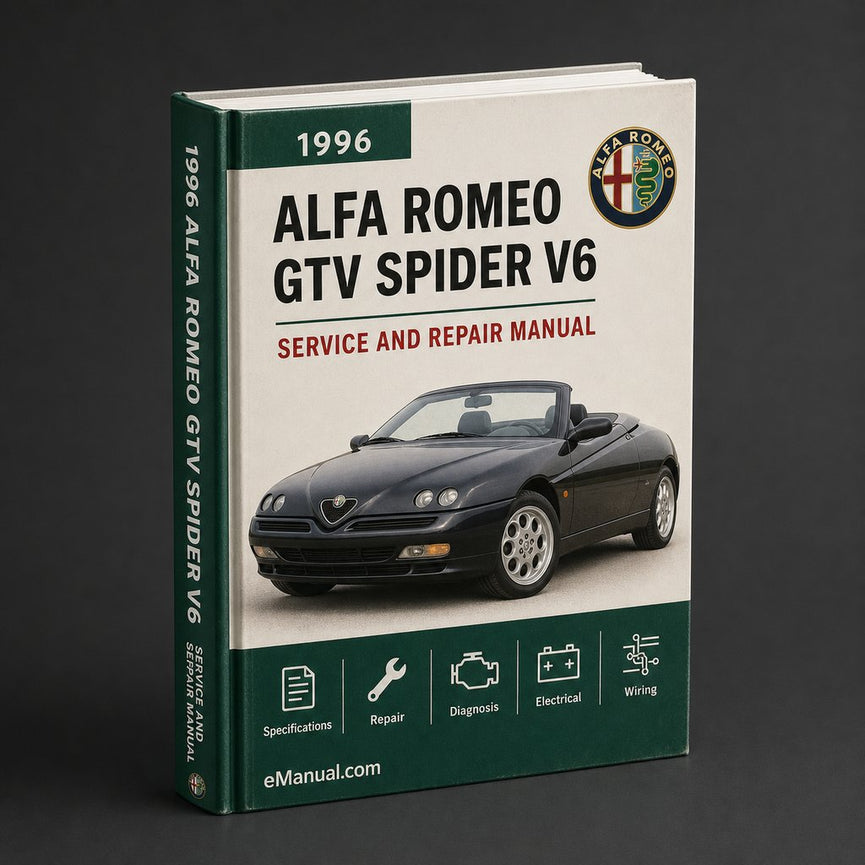 Alfa Romeo GTV SPIDER V6 1996-2002 Workshop Repair Manual