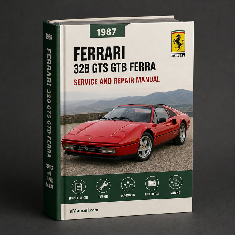 FERRARI 328 GTS GTB 1987-1990 Workshop Service Repair Manual FERRA